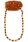 Damla Kehribar Kolye - 48 cm
