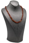 Damla Kehribar Kolye - 49 cm