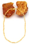 Damla Kehribar Kolye – 50 cm