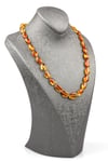 Damla Kehribar Kolye – 52 cm