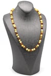 Damla Kehribar Kolye – 54 cm