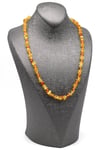 Damla Kehribar Kolye – 54 cm