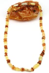 Damla Kehribar Kolye – 54 cm