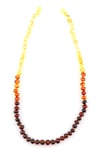 Damla Kehribar Kolye  – 55 cm