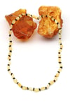 Damla Kehribar Kolye – 56 cm