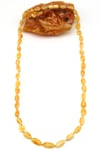 Damla Kehribar Kolye – 56 cm