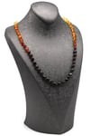 Damla Kehribar Kolye – 58 cm
