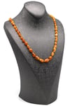 Damla Kehribar Kolye – 58 cm