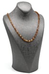 Damla Kehribar Kolye – 58 cm