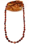 Damla Kehribar Kolye – 58 cm