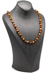 Damla Kehribar Kolye - 61 cm