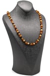 Damla Kehribar Kolye - 61 cm