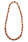 Damla Kehribar Kolye – 64 cm
