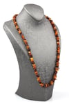 Damla Kehribar Kolye – 64 cm
