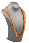 Damla Kehribar Kolye – 64 cm