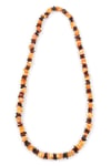 Damla Kehribar Kolye – 64 cm