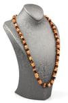 Damla Kehribar Kolye – 64 cm