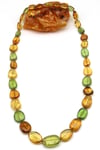 Damla Kehribar Kolye - 68 cm