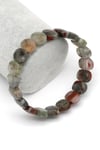 Dragon Blood Jasper Doğal Taş Bileklik 10 x 14 mm Özel Kesim