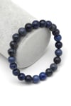Dumortierit Doğal Taş Bileklik 8 mm Küre Kesim - BLK-2199