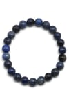 Dumortierit Doğal Taş Bileklik 8 mm Küre Kesim - BLK-2199