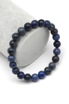 Dumortierit Doğal Taş Bileklik 8 mm Küre Kesim - BLK-2199