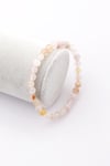 Flower Agate Doğal Taş Bileklik 6 mm Küre Kesim