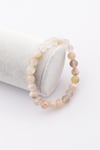 Flower Agate Doğal Taş Bileklik 8 mm Küre Kesim