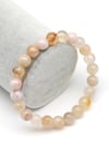Flower Agate Doğal Taş Bileklik 8 mm Küre Kesim
