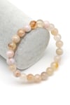 Flower Agate Doğal Taş Bileklik 8 mm Küre Kesim