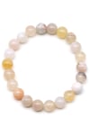 Flower Agate Doğal Taş Bileklik 8 mm Küre Kesim - BLK-2162