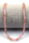 Flower Agate Doğal Taş Dizi 4 mm Küp Kesim - DZ-1486