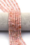 Flower Agate Doğal Taş Dizi 4 mm Küp Kesim - DZ-1486