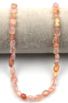 Flower Agate Doğal Taş Dizi 6 x 8 mm Mercimek Kesim