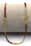Garnet-Akik Doğal Taş Dizi 2 mm Fasetli Küre Kesim - DZ-1306