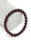Garnet Doğal Taş Bileklik 6 mm Küre Kesim