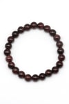 Garnet Doğal Taş Bileklik 8 mm Küre Kesim
