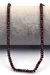 Garnet Doğal Taş Dizi 2 x 4 mm Rondel Kesim - DZ-1507