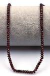 Garnet Doğal Taş Dizi 2 x 4 mm Rondel Kesim - DZ-1507
