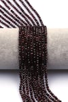 Garnet Doğal Taş Dizi 3 mm Fasetli Küre Kesim - DZ-1556