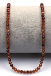 Garnet Doğal Taş Dizi 3 mm Fasetli Küre Kesim - DZ-1554