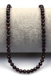 Garnet Doğal Taş Dizi 4 mm Fasetli Küre Kesim - DZ-1531