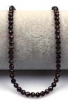 Garnet Doğal Taş Dizi 4 mm Fasetli Küre Kesim - DZ-1531
