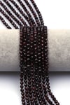 Garnet Doğal Taş Dizi 4 mm Fasetli Küre Kesim - DZ-1531