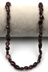 Garnet Doğal Taş Dizi 6 x 8 mm Mercimek Kesim