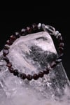 Garnet Lal - Jasper - Kristal Kuvars Doğal Taş Tasarım Bileklik