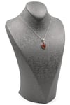 Glass Filled Ruby ( Yakut ) Doğal Taş 925 Ayar Gümüş Kolye