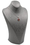 Glass Filled Ruby ( Yakut ) Doğal Taş 925 Ayar Gümüş Kolye