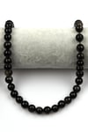 Gold Obsidyen Doğal Taş Dizi 10 mm Fasetli Küre Kesim