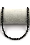 Gold Obsidyen Doğal Taş Dizi 6 mm Fasetli Küre Kesim